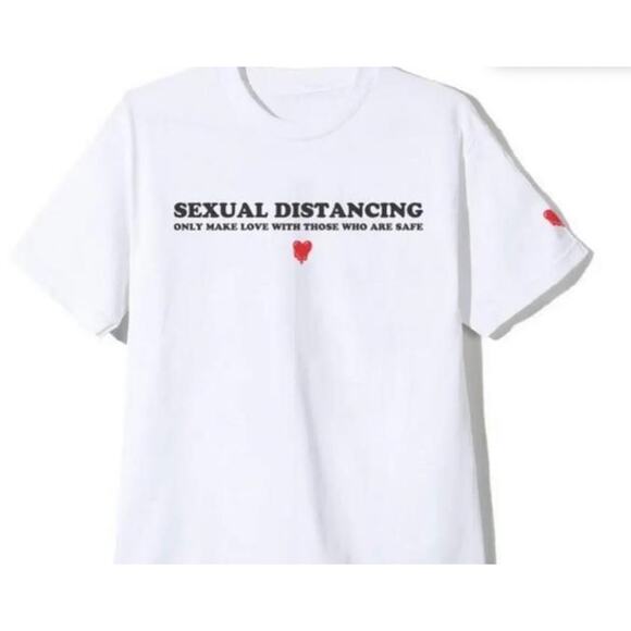Emotionally Unavailable*Sexual Distancing Shirt*RARE SOLD OUT Collab*NEW in bag - Picture 1 of 9